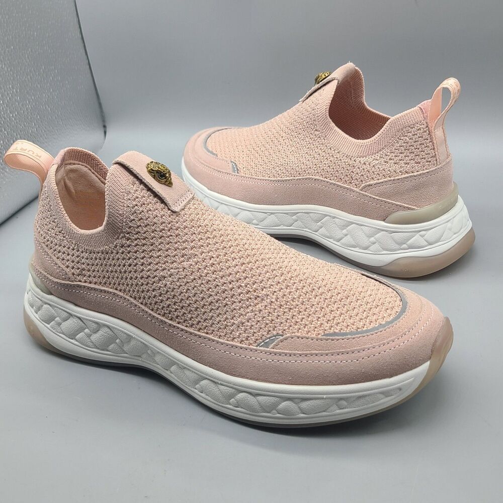 Kurt Geiger London Womens FlyKnit Jewel Sneakers Women - Pale Pink Sz 7.5/38 New